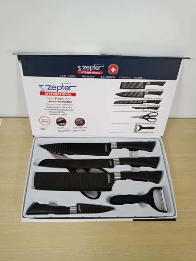 Zepter 6 pcs knife set With Free Sharpener