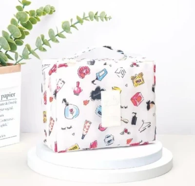 Makeup Organizer Bag - White Color